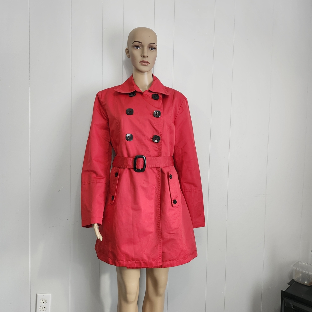 Giacca Vibrant Red Trench Coat